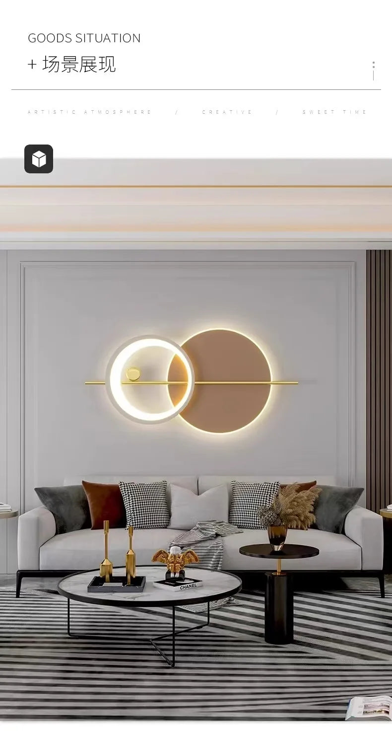 Lámpara LED de pared moderna, ambiente para candelabro de sala de estar, comedor, dormitorio, Hotel, salón, escaleras, pasillo, accesorio de iluminación para decoración del hogar