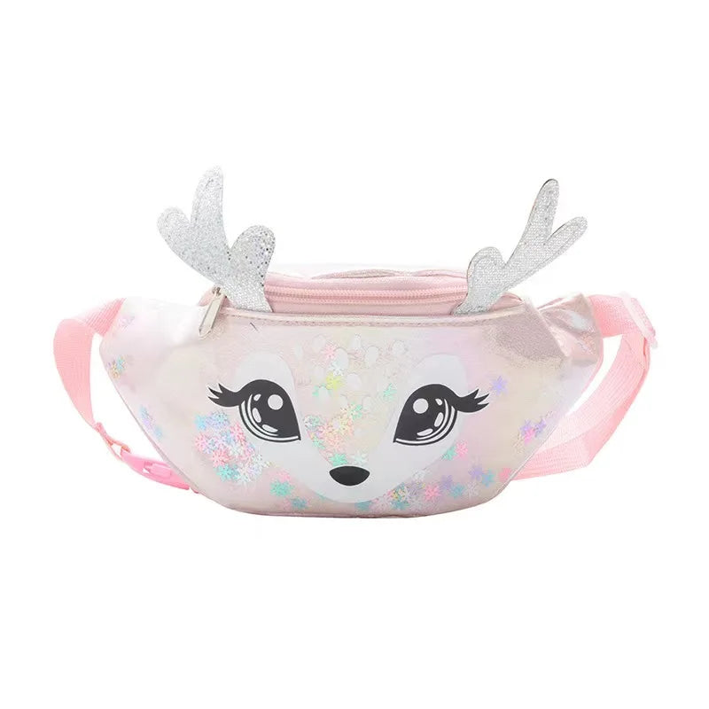 Mochila escolar de dibujos animados de unicornios para niñas, morral 3D de piel de viaje, bonito, regalo para niños