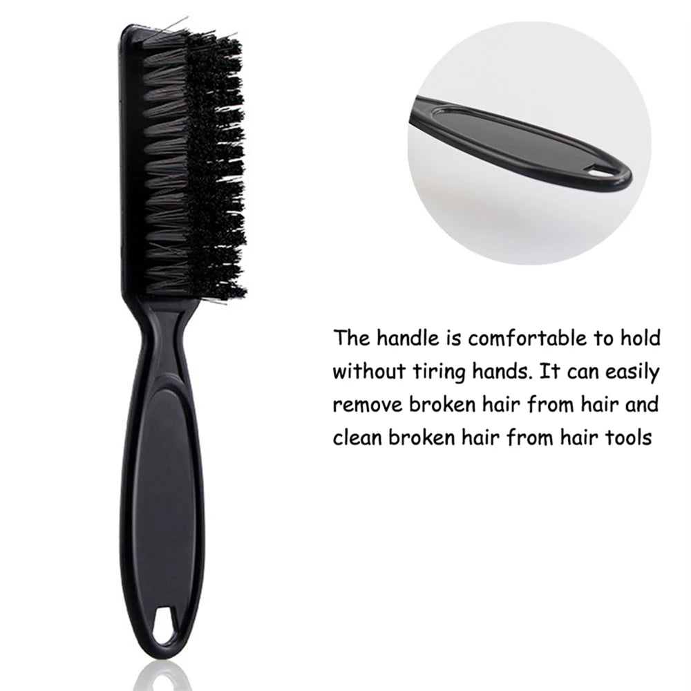 1 unidad, gran oferta, cepillo de cerdas suaves, tijeras, limpieza de la piel, cortapelos para hombres, cabezal de aceite, cuchilla para barbería, peine, accesorios de peluquero