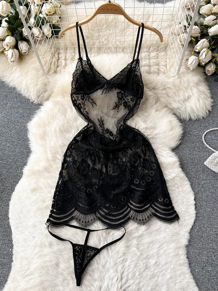 Ropa de dormir para fiesta de San Valentín, Catsuits combinados, peleles de tiras de malla eróticos íntimos ajustados, monos de mujer, lencería, conjuntos sexys