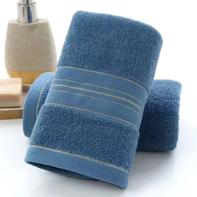 Toalla facial totalmente de algodón Clase A, Jacquard absorbente grueso, poliéster, algodón, agradable para la piel, Toalla de baño de algodón puro, toalla para adultos