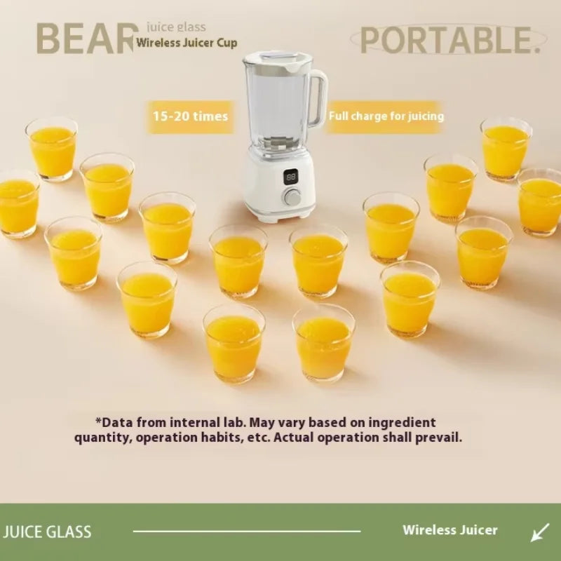 Nueva Licuadora Doméstica con 10 Cuchillas, 3000mAH, Multifuncional, Trituradora de Hielo, Extractor de Jugo, Alta Tasa de Extracción, Herramientas de Cocina