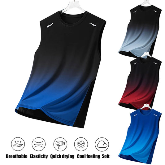 Chaleco de Verano de Secado Rápido para Maratón, Chaleco Deportivo Ligero y Transpirable para Hombre, Chaleco de Malla Absorbente de Humedad para Correr