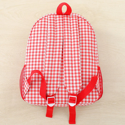 Mochila Escolar para Niños Pequeños, Mochila Linda con Estampado de Cuadros para Niñas, 12 Pulgadas para Preescolar y Jardín de Infancia, 15 Pulgadas para Adolescentes de Secundaria