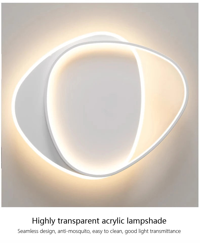 Luces de techo LED redondas modernas para dormitorio Simple, lámparas de estudio para sala de estar, iluminación interior, decoración del hogar, accesorios de lámpara brillante