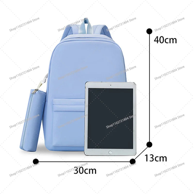 Mochilas Jujutsu Kaisen de 2 piezas con estuche para lápices para estudiantes, mochila escolar con estampado de dibujos animados, mochila de moda para guardar libros y artículos de papelería