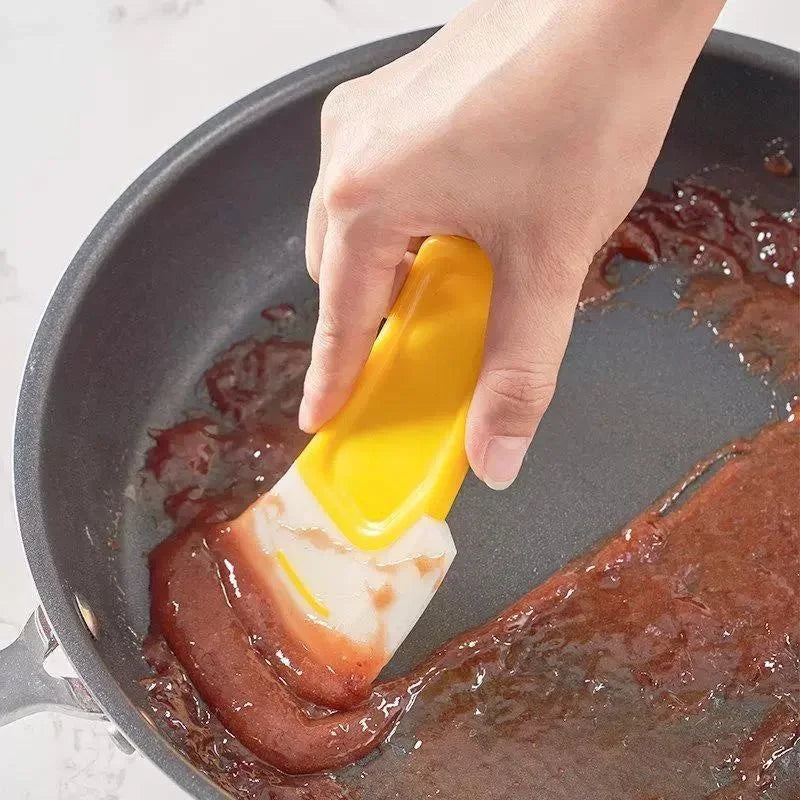 Espátula de limpieza, raspador de cocina, cepillo raspador de hoja suave, sartén sucia, olla, platos, herramientas de limpieza, herramienta de cocina para hornear, utensilio de cocina