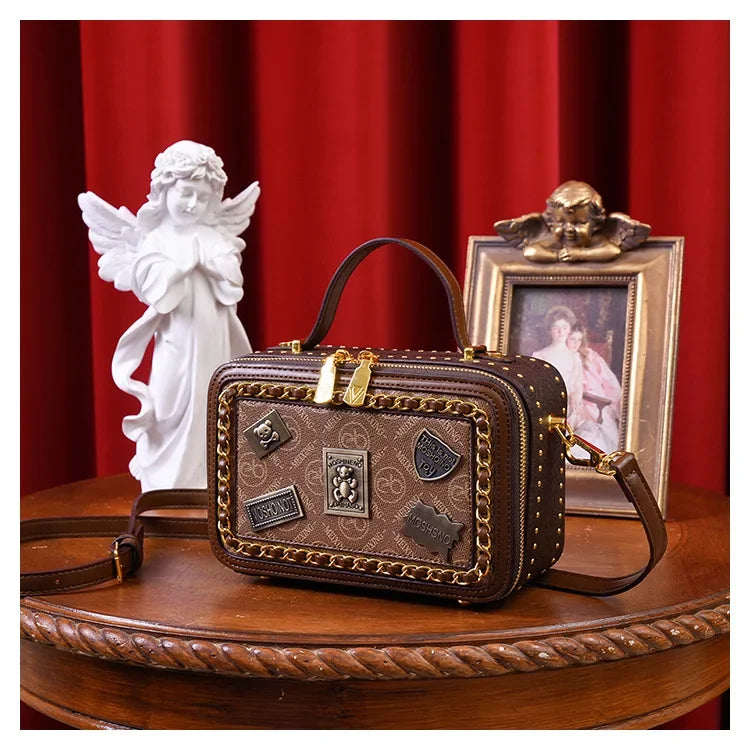 Bolso para mujer, nuevo bolso cuadrado pequeño y elegante de lujo ligero para mujer, versátil para ir al trabajo, bandolera/hombro portátil