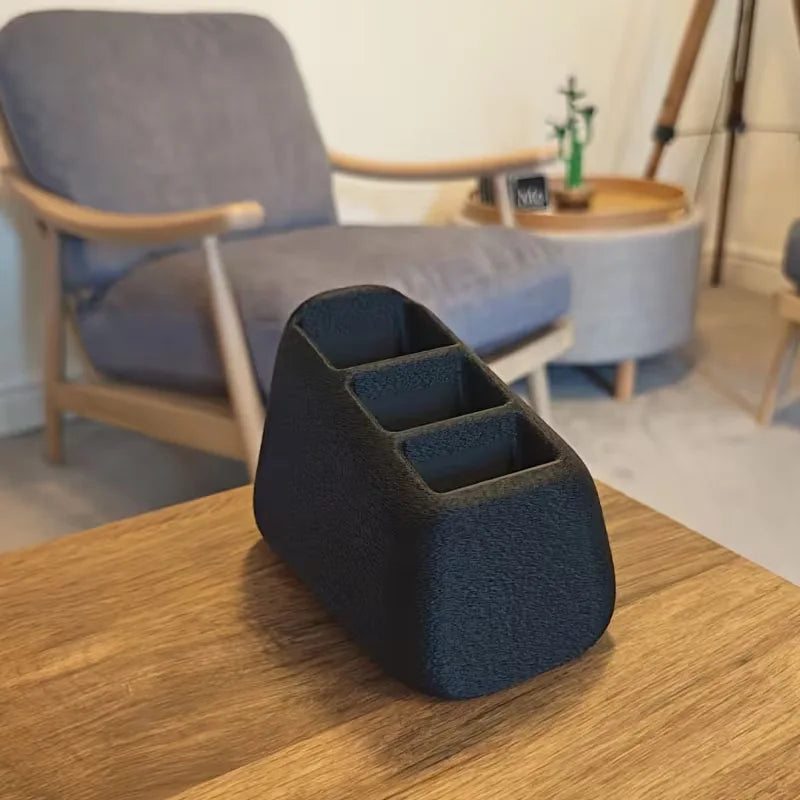 1 unidad de estante de almacenamiento para controles remotos, caja de almacenamiento para controles remotos, caja organizadora para escritorio y mesita de noche, cesta de almacenamiento multifuncional