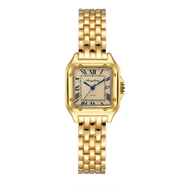 Nuevo reloj de moda para hombre, reloj cuadrado de diseño Simple para pareja, reloj de cuarzo, reloj de mujer de acero inoxidable a la moda