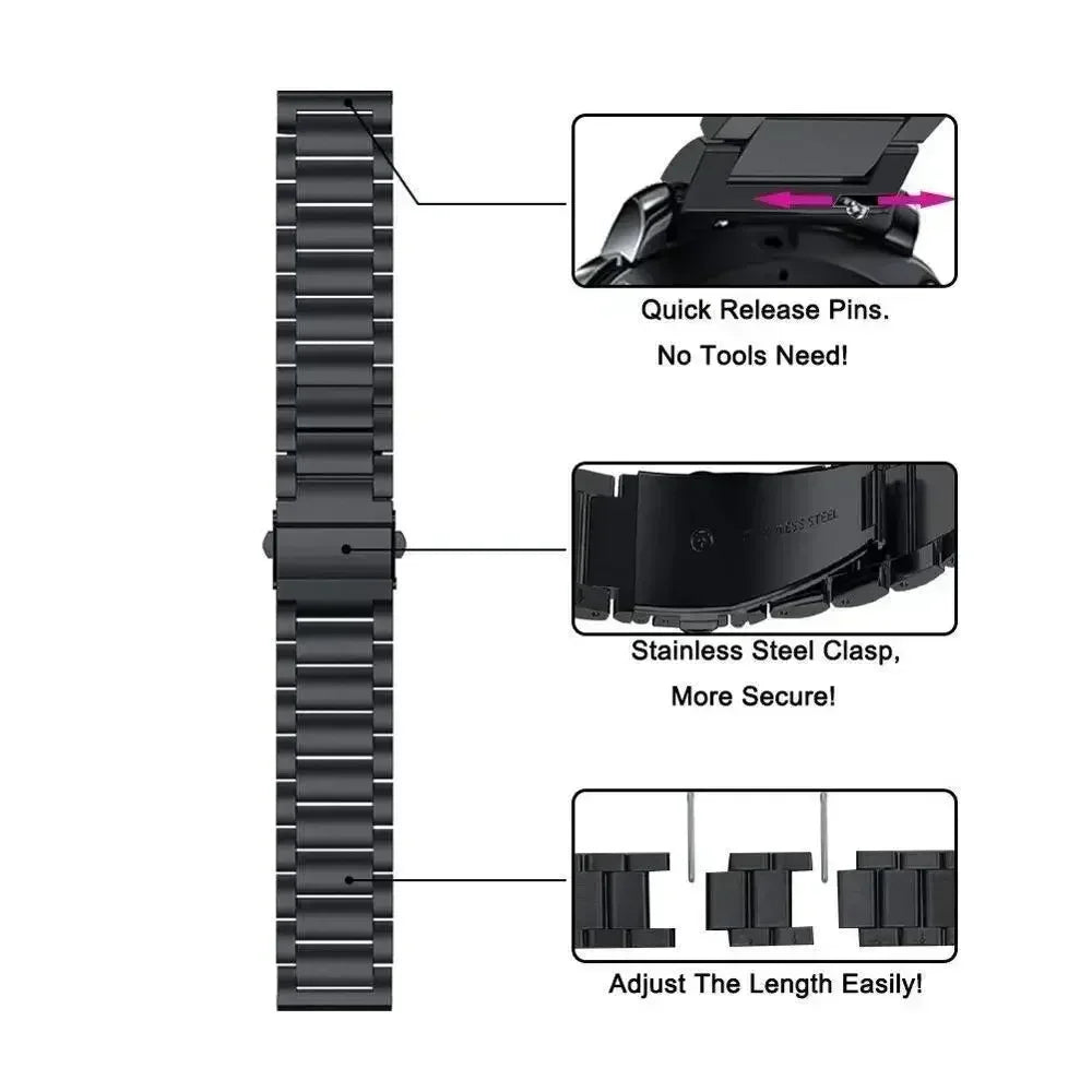 Correa de Metal de acero inoxidable de 22mm para CMF de Nothing Watch Pro, Correa de reloj para CMF Watch Pro 2, Correa de repuesto