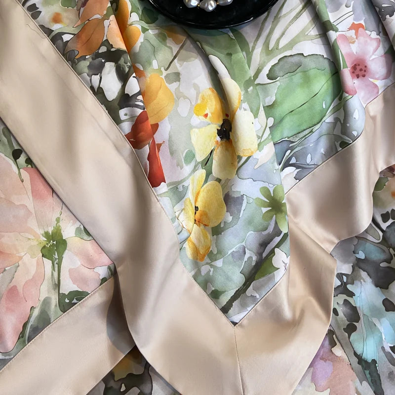 Juego de ropa de cama de lujo para Hotel, funda de edredón con bordado de Color sólido, Sábana plana/ajustada, fundas de almohada, tamaño Queen y King, 100% algodón