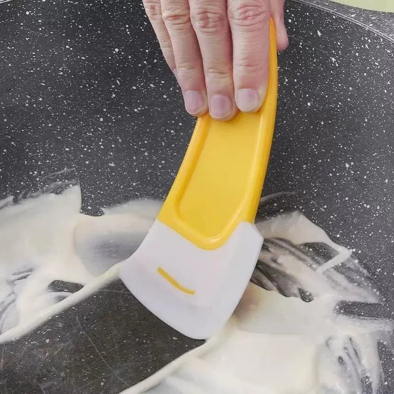 Espátula de limpieza, raspador de cocina, cepillo raspador de hoja suave, sartén sucia, olla, platos, herramientas de limpieza, herramienta de cocina para hornear, utensilio de cocina