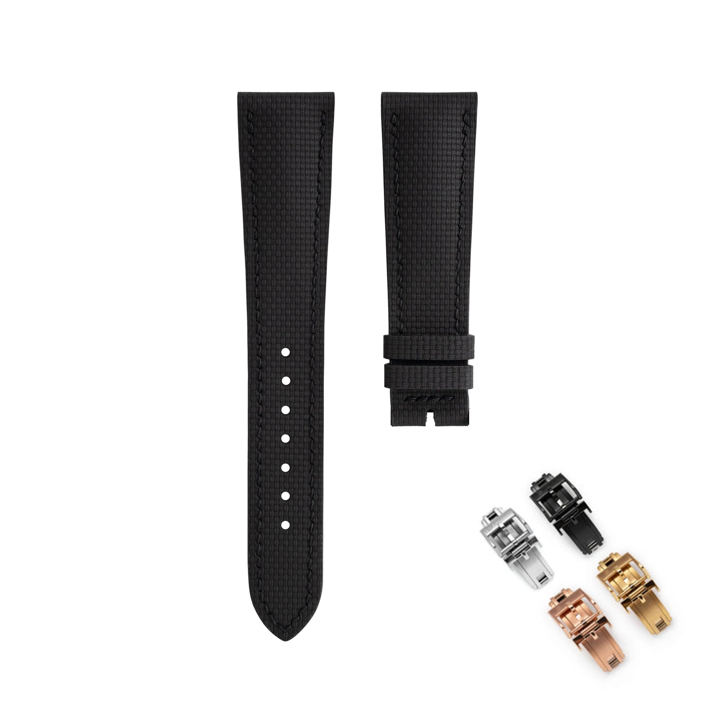 Correa de reloj de goma FKM de 18mm, 19mm, 20mm, 21mm y 22mm, compatible con Omega Seamaster 150 Omega Speedmaster Swatch
