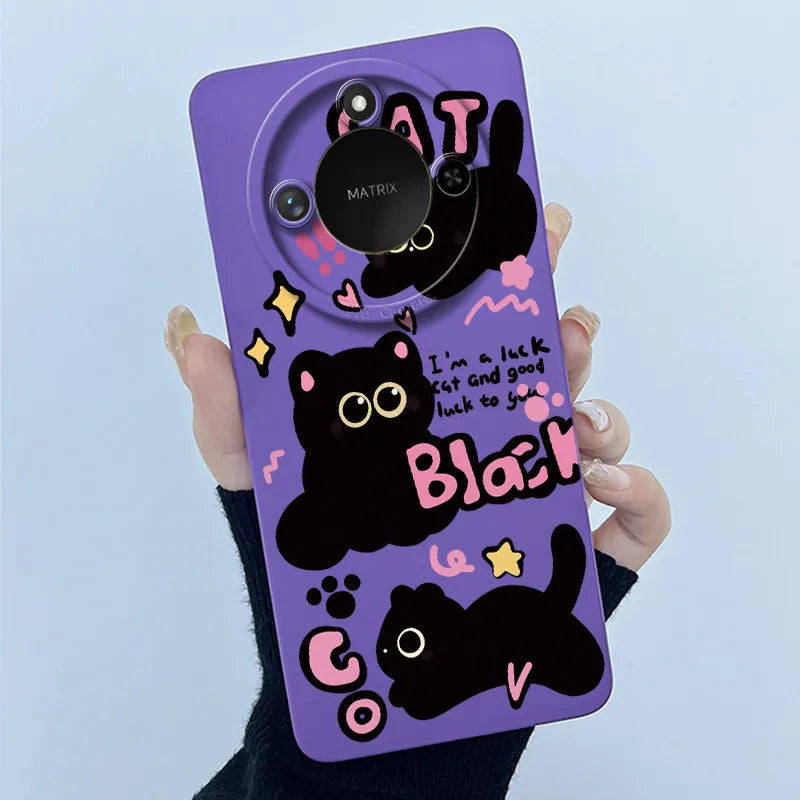 Para Honor X9C Funda de teléfono inteligente X9cSmart Funda de silicona suave dulce moda pintada dibujos animados niños niñas encantadora Funda trasera estampada