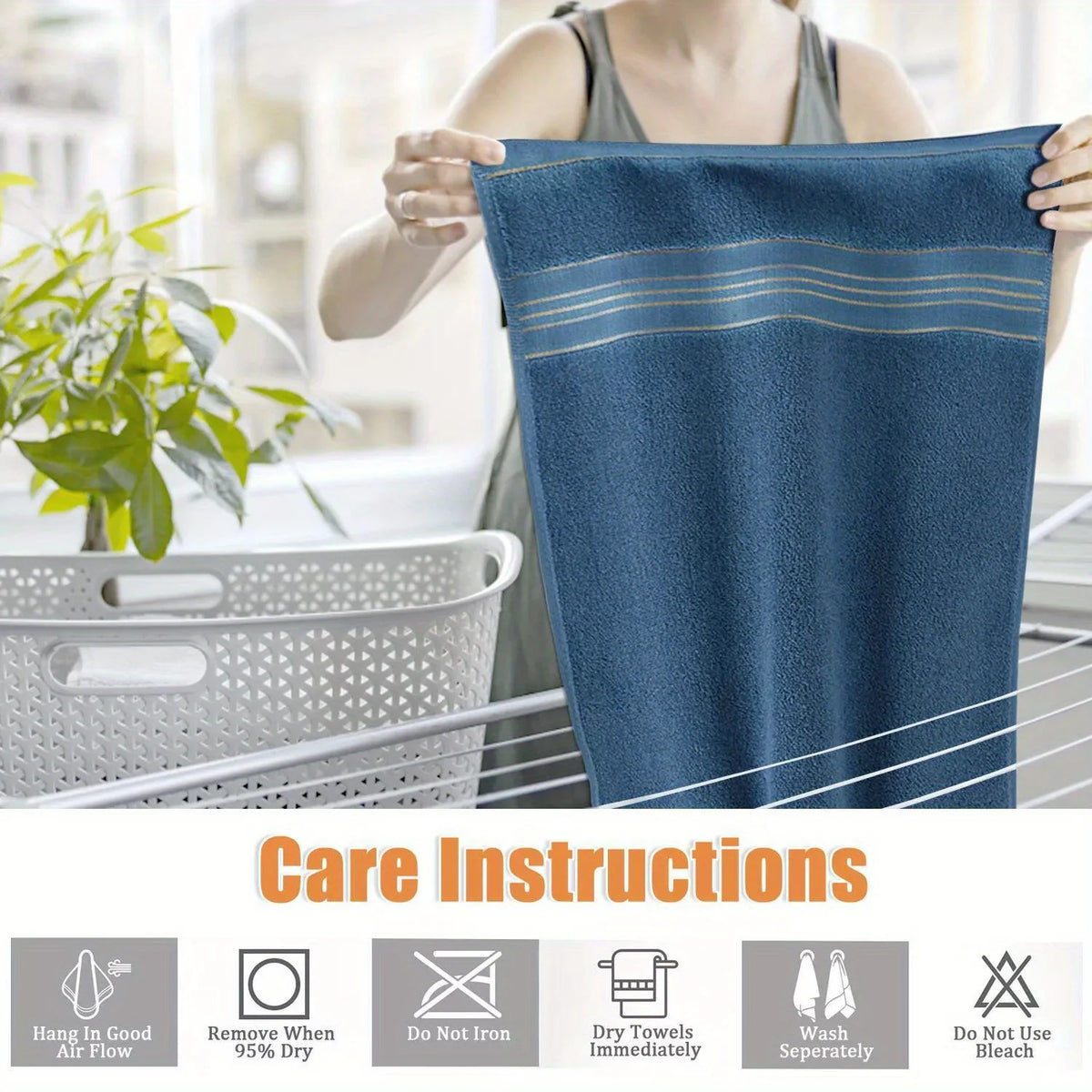 Toalla de Baño de Algodón Puro, Suave y Absorbente, Multiusos, de Alta Calidad y Secado Rápido