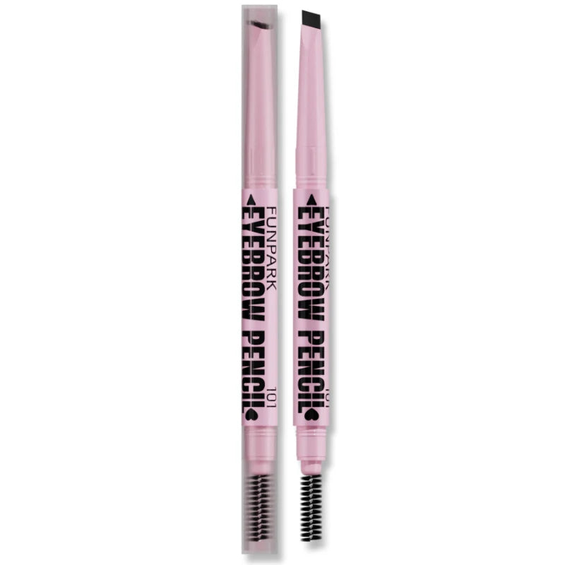Lápiz de cejas 2 en 1, cosméticos profesionales, maquillaje para mujeres, 5 colores, pincel de tatuaje de cejas resistente al agua, lápiz de cejas de larga duración