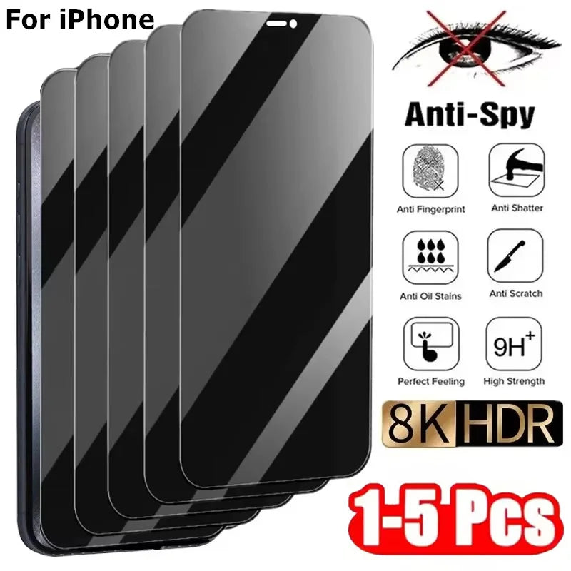 Protector Pantalla Antiespía para iPhone - Vidrio Templado