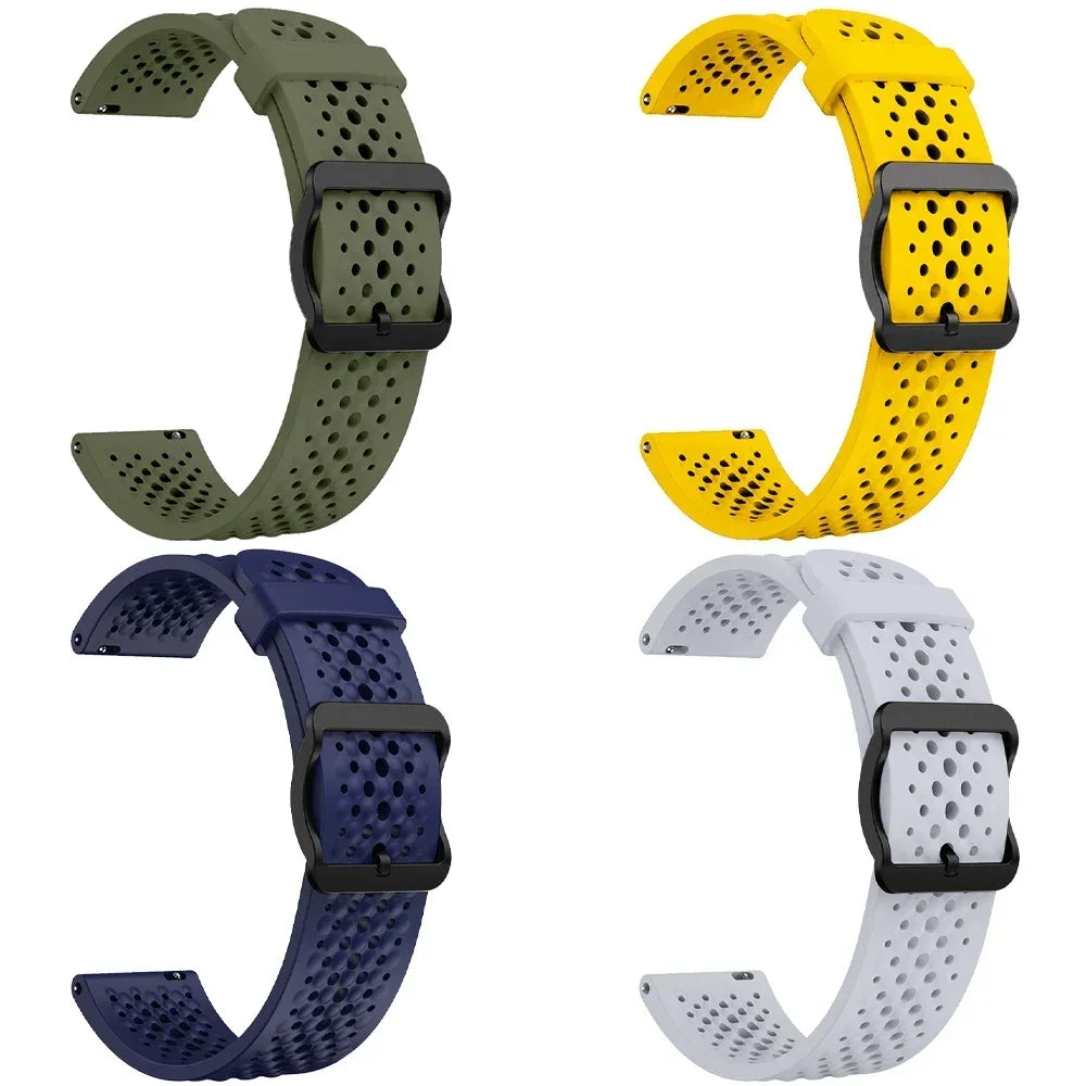 Correa de 22mm para Garmin Forerunner 570 47mm 265 255 M correa de reloj para Garmin Venu 3/Vivoactive 4 pulsera deportiva de silicona transpirable