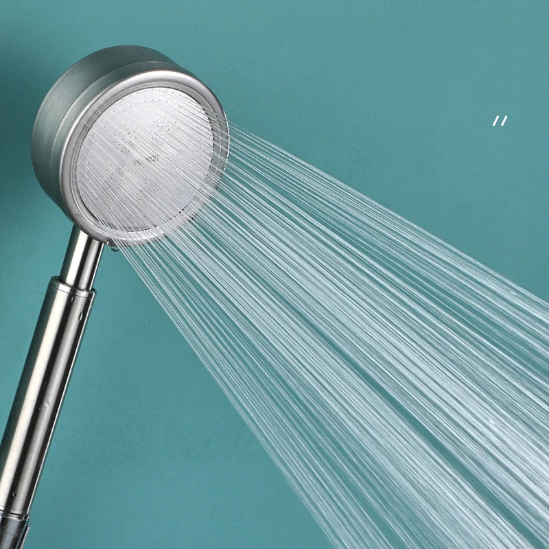 Cabezal de ducha de mano para baño de acero inoxidable SUS 304, boquilla rociadora de ahorro de agua de alta presión, cabezal de ducha de lluvia sobrealimentado