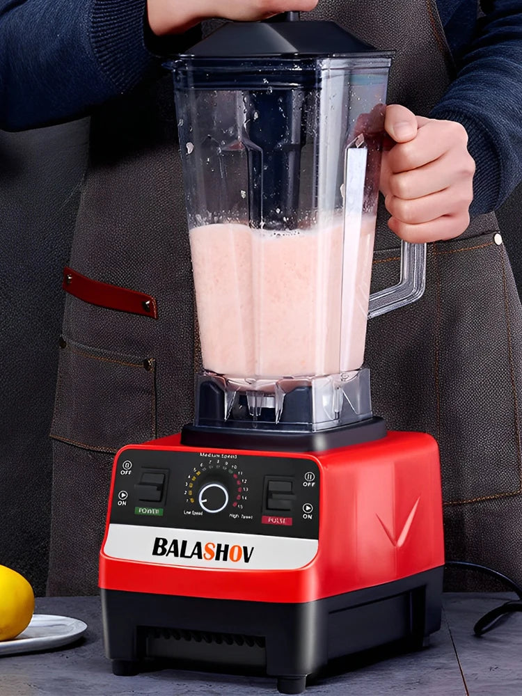 Licuadora comercial de alta potencia, exprimidor de frutas, procesador de alimentos, batidos de hielo, trituradora de jugo, 2000 V, 220 W