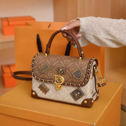 Bolso bandolera versátil de lujo ligero retro para mujer, novedad 2026