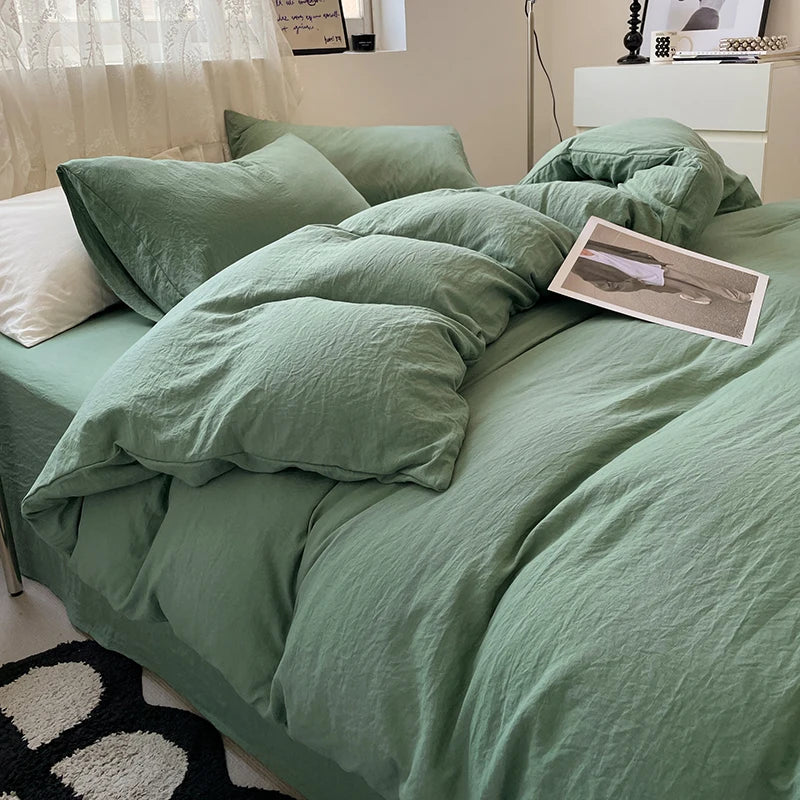 Juegos de fundas de edredón gris oscuro a la moda, fundas de edredón cepilladas, juegos de cama individual doble Queen, funda de almohada para niños, funda de edredón sólida