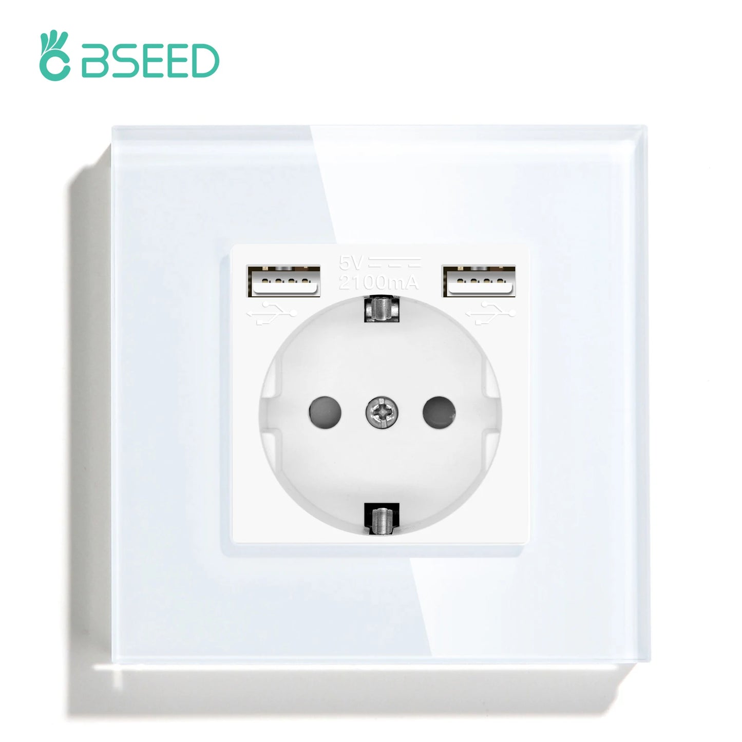 Interruptores BSEED Zigbee, interruptor de luz inteligente de 1/2/3 entradas, enchufes de pared normales de la UE, interruptores táctiles multicontrol, aplicación Tuya Smart Life Alexa