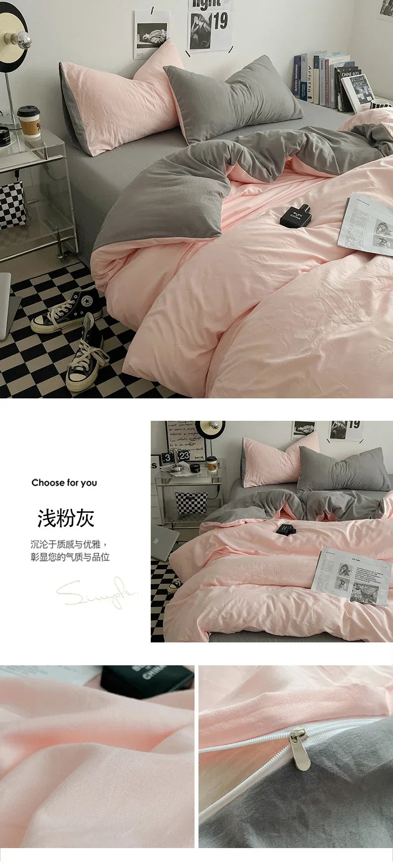 Juegos de edredón de cama, funda nórdica, sábanas con funda de almohada, juego de ropa de cama para cama Queen/King, edredones de cama