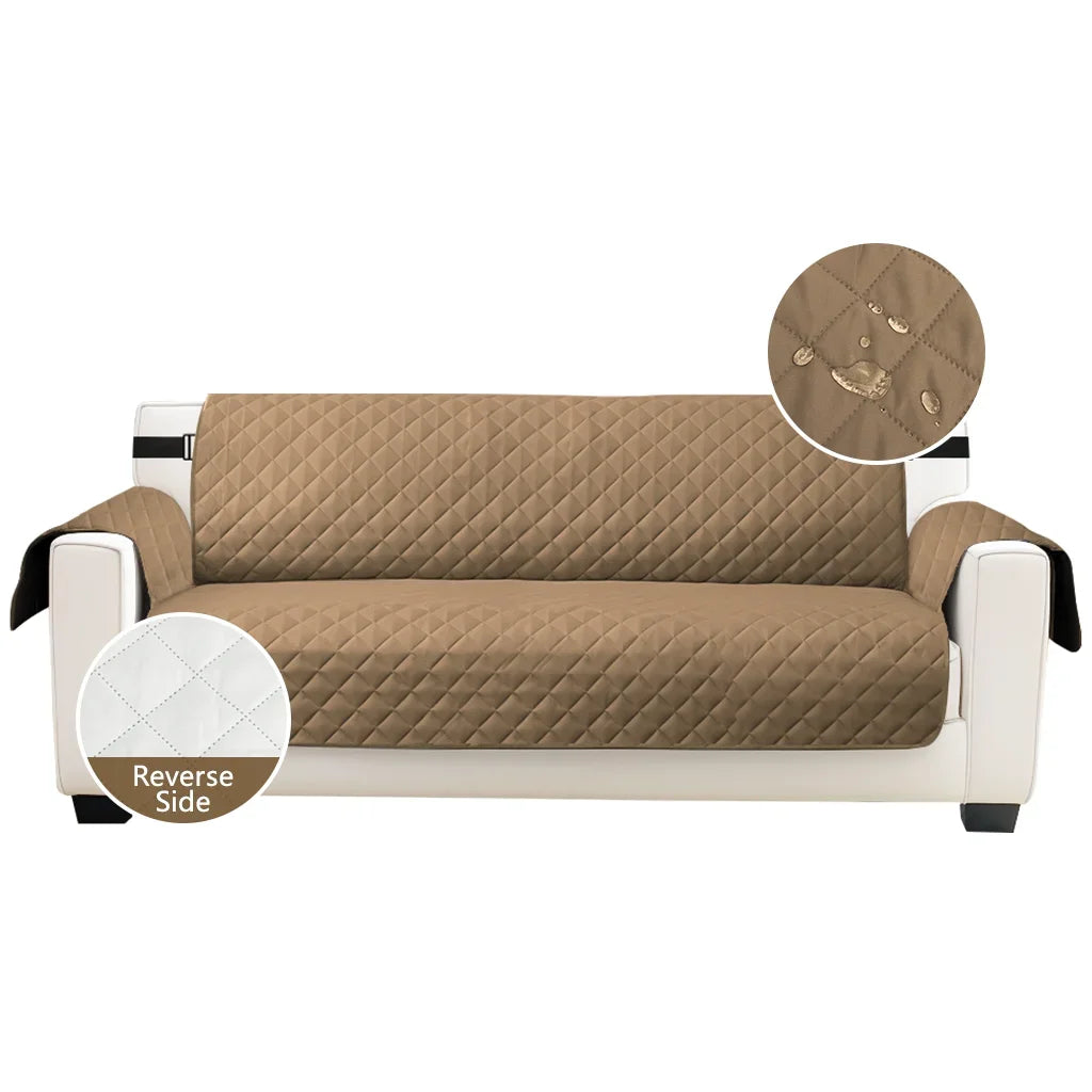 Fundas de sofá impermeables, funda antideslizante de 1/2/3/4 plazas para niños, mascotas, Protector de sofá lavable con correa elástica