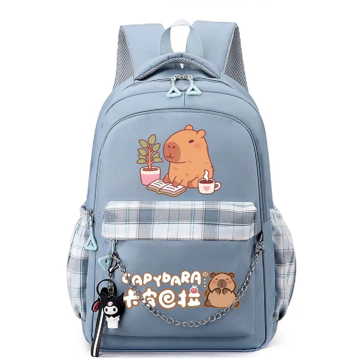 Mochila de dibujos animados de capibara para niñas, estudiantes, adolescentes, niños, Mochila, mochilas escolares informales para mujeres, regalos de cumpleaños para niños