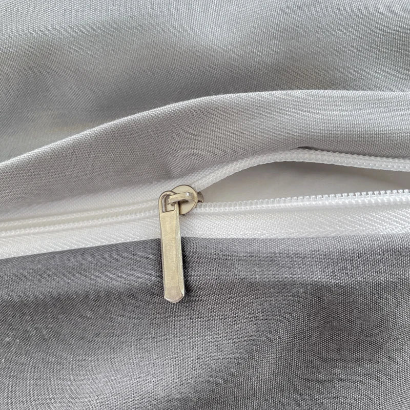 Juego de funda nórdica de Color sólido estilo Ins, ropa de cama de algodón lavada, funda de edredón, funda de almohada, juegos de cama suaves, fundas de edredón de 220x240