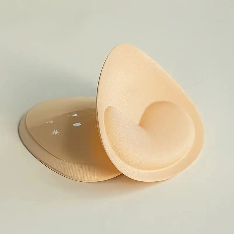 Almohadilla de realce de pecho para mujer, sujetador de silicona autoadhesivo Invisible, almohadillas de Bikini gruesas, sujetador de inserción, estera de mar, 2 uds.