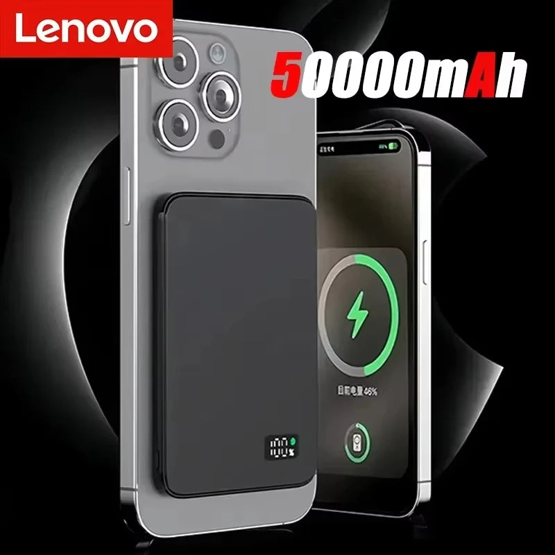 Batería Externa Magnética Inalámbrica Lenovo PD22.5W de Carga Súper Rápida Magsafe de 50000 mAh para Múltiples Teléfonos Inteligentes