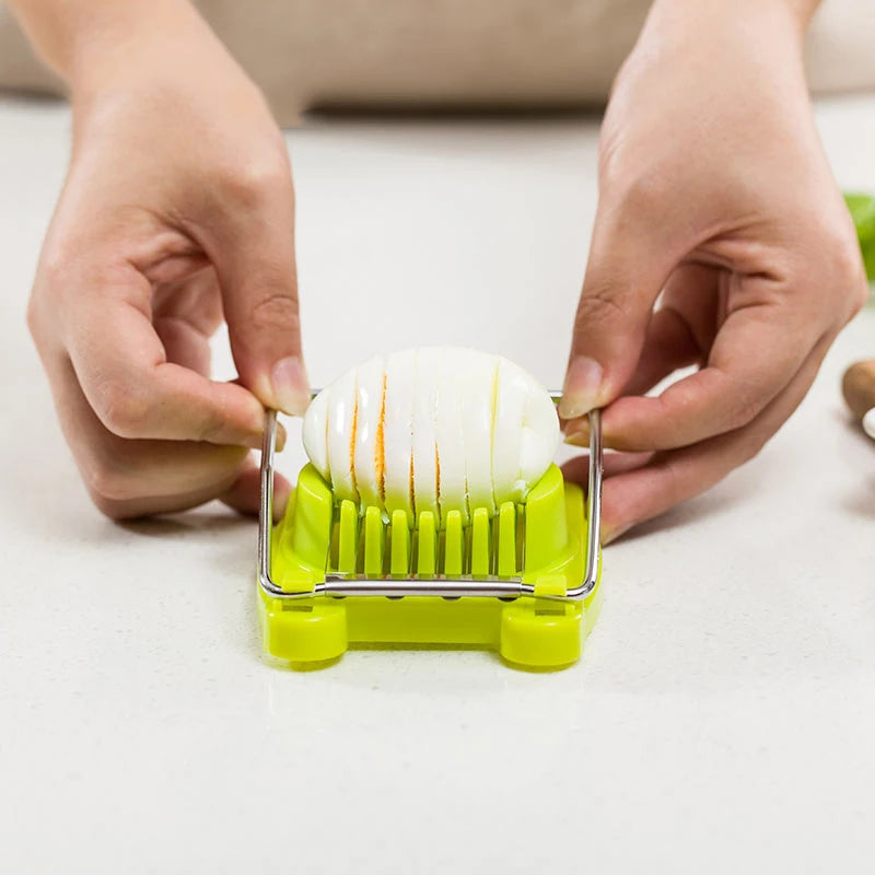 Accesorios de cocina, rebanador de huevos, picadora de acero inoxidable, cortador de ensalada de frutas, herramientas para huevos, procesadores de alimentos manuales, utensilio de cocina ALI426