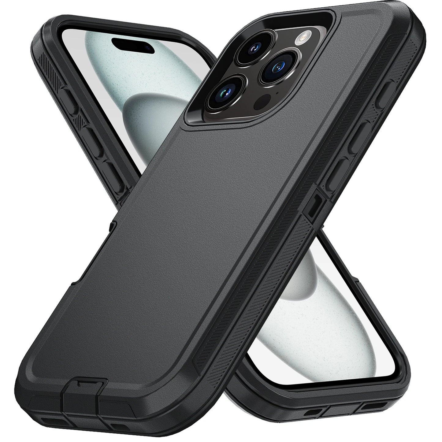 Armadura a prueba de golpes Defender funda de teléfono para iphone 11 12 13 14 15 Pro Max X XS XR XSMAX 7 8 Plus SE2 SE4 PC duro + cubierta trasera de TPU