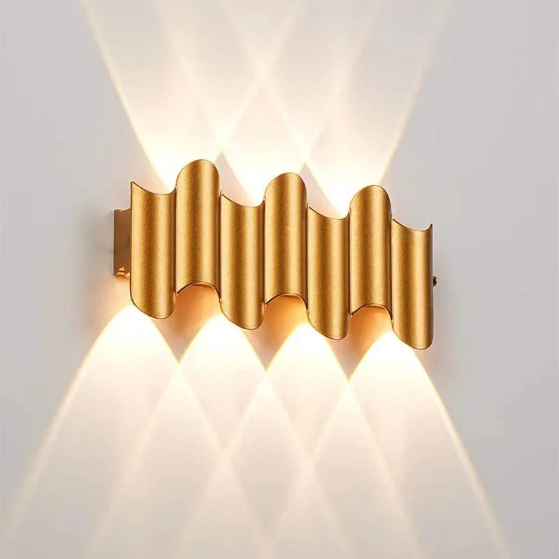Lámpara de pared Led para exteriores, iluminación luminosa impermeable hacia arriba y hacia abajo, decoración de jardín, AC85-265or, lámparas de pared para sala de estar, porche y exteriores
