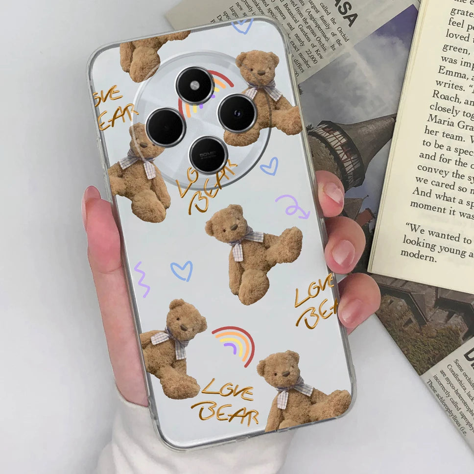 Funda de teléfono para Redmi 14C 4G, cubierta trasera creativa, transparente, suave, delgada, de silicona TPU, a prueba de golpes, protectora para Redmi14C