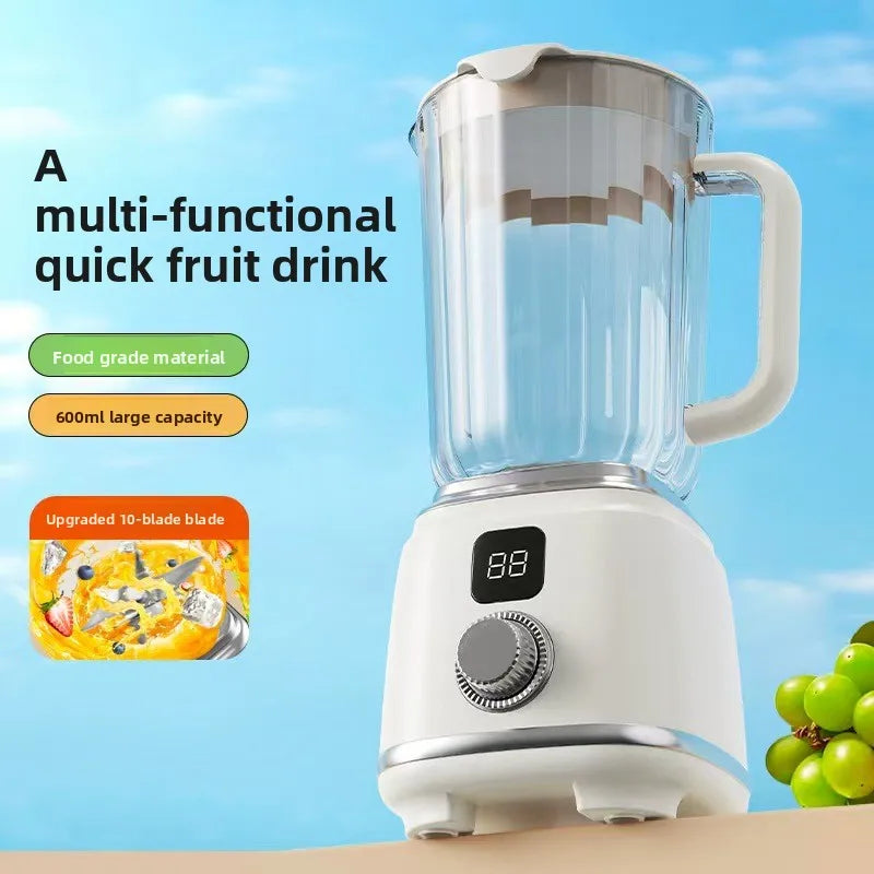 Nuevo extractor de jugo original para el hogar, máquina de procesamiento de frutas y jugo totalmente automática, licuadora de jugo portátil, hoja de acero inoxidable
