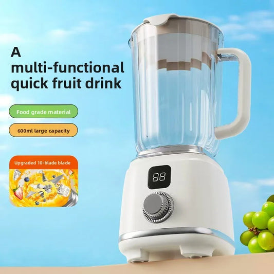 Nuevo extractor de jugo original para el hogar, máquina de procesamiento de frutas y jugo totalmente automática, licuadora de jugo portátil, hoja de acero inoxidable