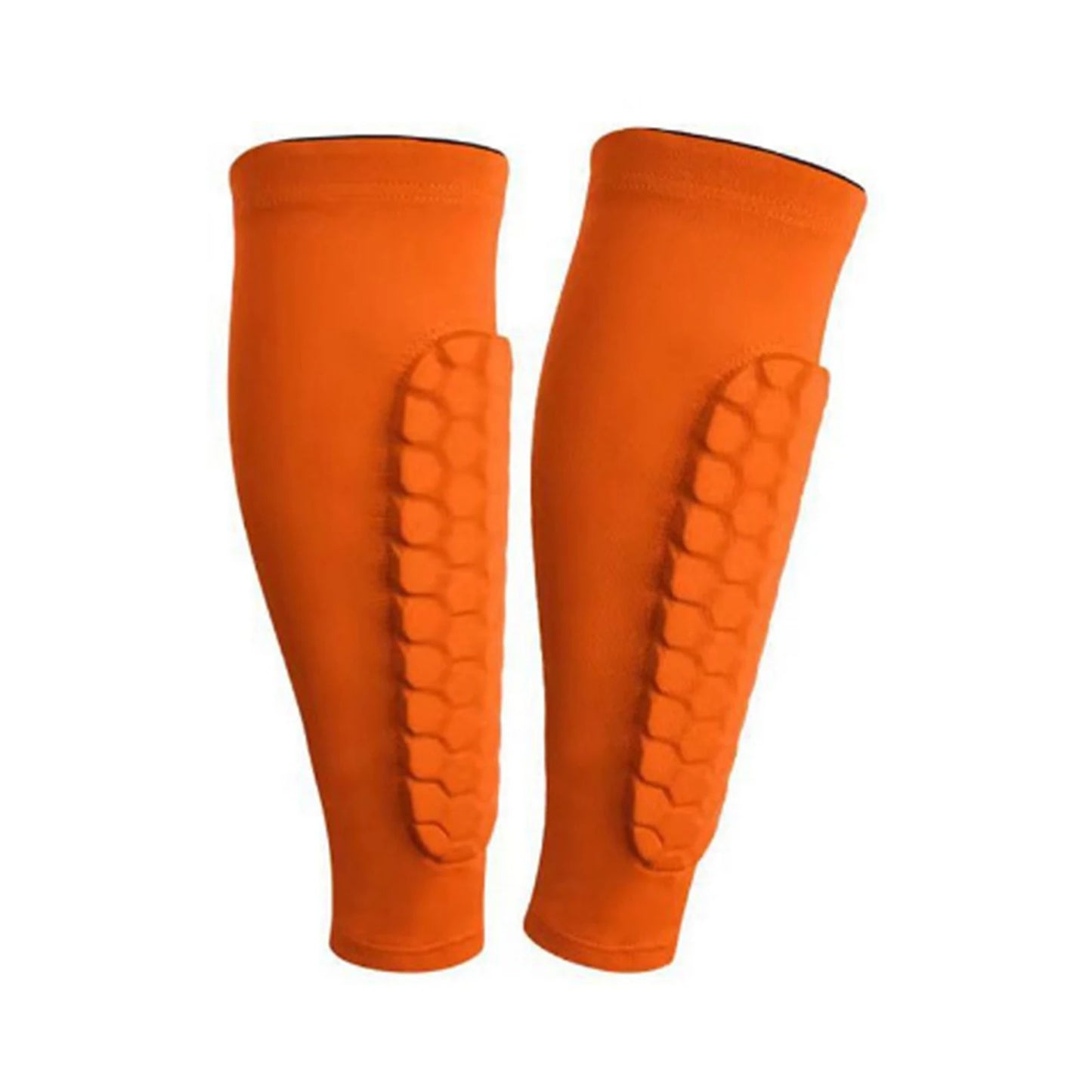 2 uds espinilleras fútbol baloncesto con acolchado de panal nailon transpirable Anti impacto protectores de piernas deportivos para niños adultos