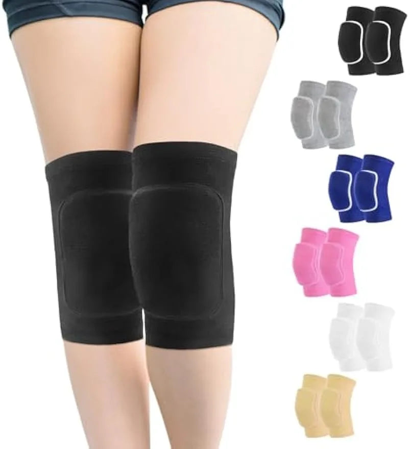 1 par de rodilleras de voleibol para bailarines, rodilleras suaves y transpirables para niñas, mujeres, hombres, jóvenes, niños, rodilleras protectoras, rodillera