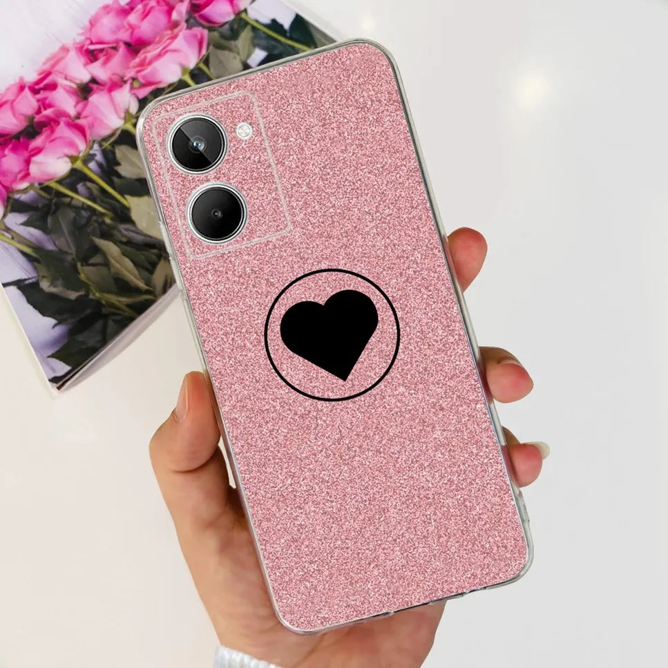 Para Realme 10 4G RMX3630 funda de teléfono suave de silicona TPU a prueba de golpes para Realme 10 funda protectora trasera con diseño de dibujos animados bonitos