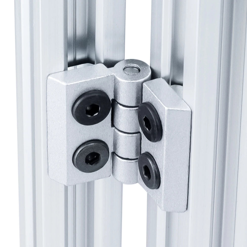 5/10 Uds 2020 3030 4040 4545 bisagras de aleación de Zinc accesorio de perfil de aluminio conector de bisagra de puerta para extrusión de perfil de aluminio