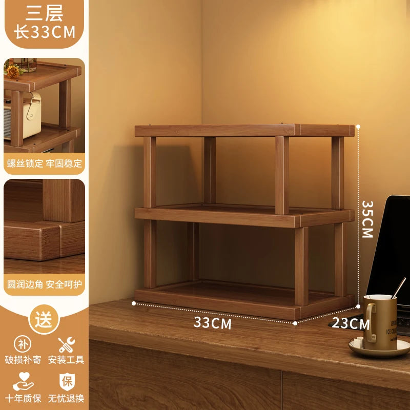 Estante de almacenamiento de escritorio de doble capa, organizador de encimera, portavasos Simple para organización de mesa de comedor y cocina