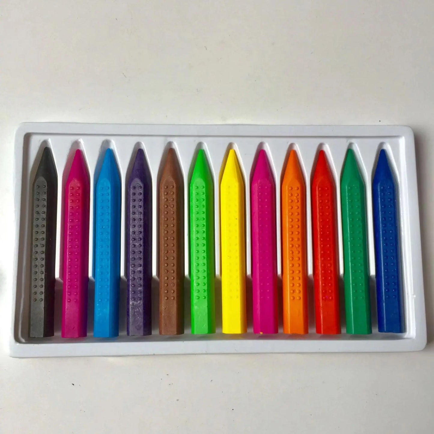 Crayón de cera de 12 colores, no se sucia las manos, crayones lavables, dibujo, pintura, palos de crayón, crayones de cera de colores, suministro de arte