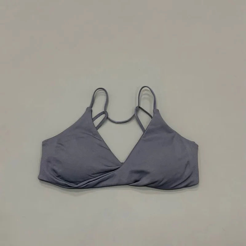 Sujetador Deportivo HISTELLO Vision Twist con Espalda Descubierta para Mujer, de Alta Sujeción, Transpirable y Suave, para Gimnasio, Entrenamiento, Running, Jogging y Fitness