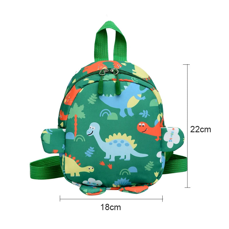 Bolsa bonita para niños, mochilas escolares con dibujos de dinosaurios para niños, mochila de viaje para exteriores preescolar para guardería, antipérdida