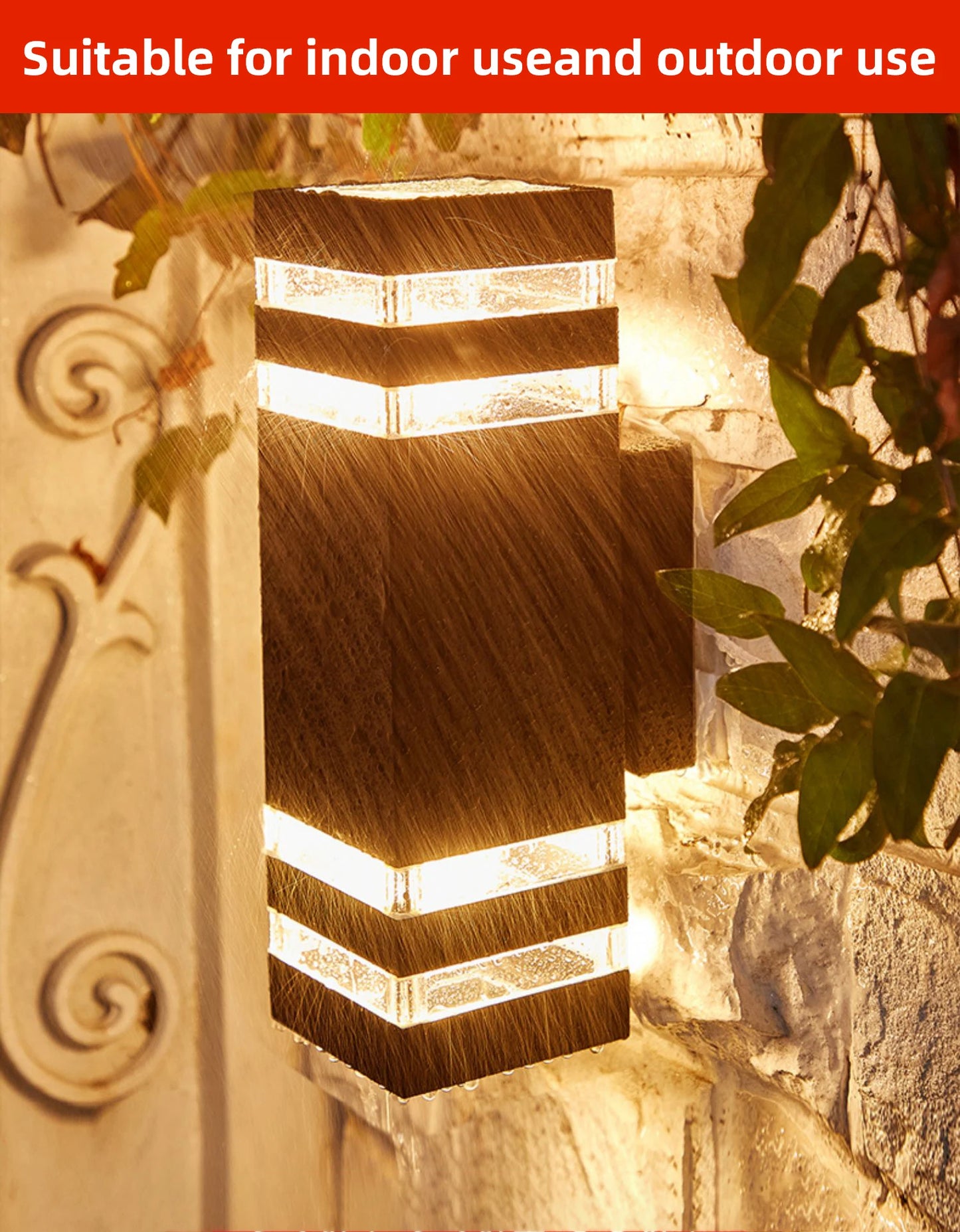 Candelabros de iluminación LED de pared, lámpara impermeable, arandela de pared externa para porche, calle, jardín, decoración del hogar, Bombilla E27
