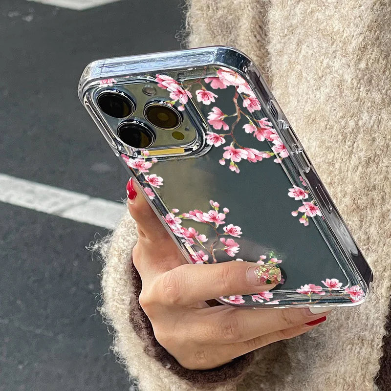 Funda Floral Transparente iPhone